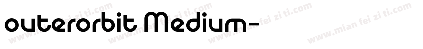 outerorbit Medium字体转换